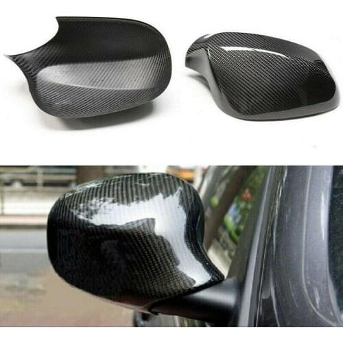 Dry Carbon Fiber Door Mirror Cover Caps Fit For BMW E92 E93 LCI 330i 335i 09-12
