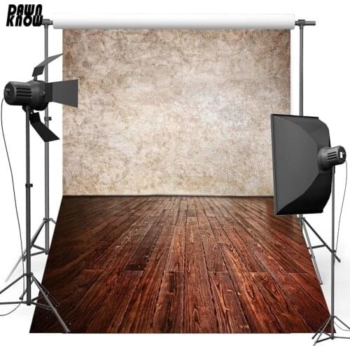 DAWNKNOW Cement Wall Vinyl Photography Background For Newborn Floor New Fabric Polyester Backdrop For Family Photo Studio F1575
