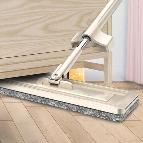 Magic Self-Cleaning Flat Mop Microfiber 360 Degrees Spin Dry Wet Dual Purpose Floor Mops Cleaning Products Bathroom Accessories