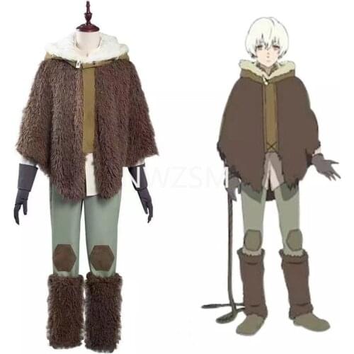 Anime To Your Eternity BuShi Cosplay Costume Cloak with Hat Unisex BuShis COS Robe Gown Fancy Ball Cosplay Outfits