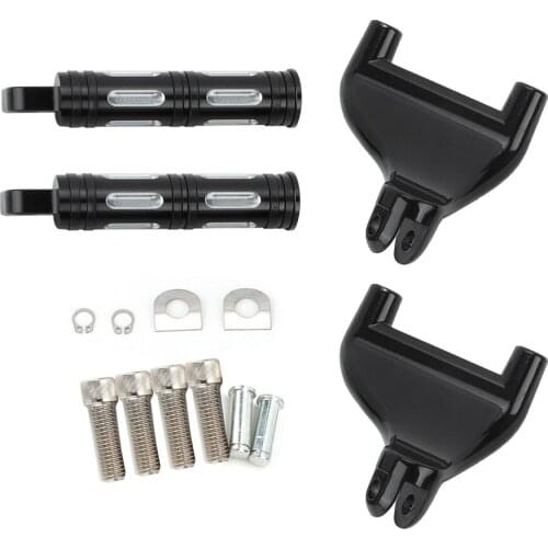 1 Pair Motorcycle Rear Passenger Foot Peg Pedal Mount Fit for XR1200X XL883