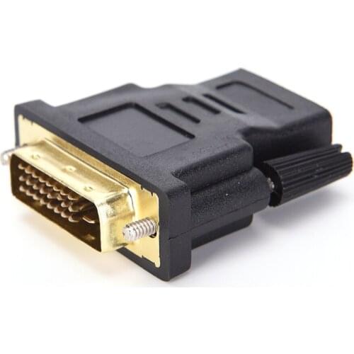 1Pcs X M-F Adapter Converter DVI-D 24+1 Pin Male To HDMI Female M-F Adapter Converter For HDTV LCD Monitor