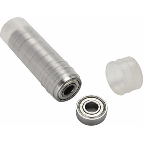 10Pcs/lot Stainless Steel Bearings Roller Scooter Ball Skate Skateboard Wheels Silver Bearings ABEC 7 608ZZ Shafts