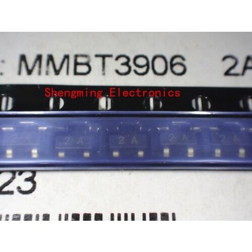 100PCS MMBT3906 2N3906 2A SOT-23 SMD transistor