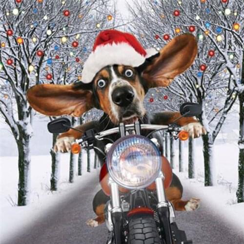 5D Diy Diamond Painting Animal Dog Cross Stitch Kit Full Drill Embroidery Mosaic Art Picture of Rhinestones Handicraft Decor