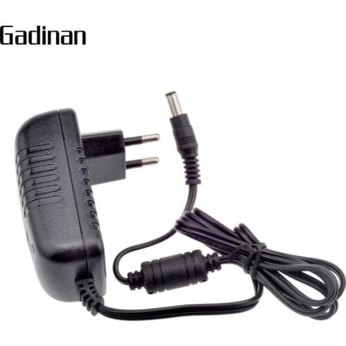 GADINAN 12V 2A AC 100V-240V Converter Adapter DC 12V 2A 2000mA Power Supply EU Plug 5.5mm x 2.1mm for CCTV IP Camera
