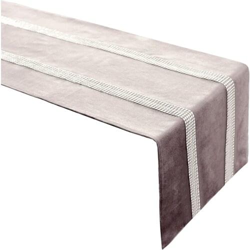 Diamond Table Runners 6 Solid Color Modern Table Runner for Wedding Party Christmas Decoration Home Tablecloth Hotel Table Cover