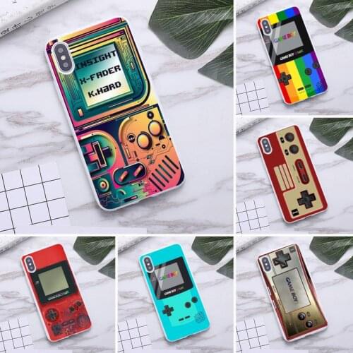 Retro Handheld Gameboy Console Tetris Phone Case For iphone 12 11 Pro Max Mini XS 8 7 6 6S Plus X SE 2020 XR Candy white cover