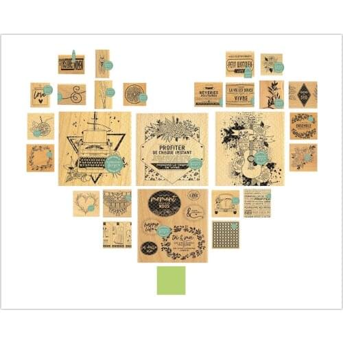French Clear Stamp / seal for DIY Scrapbooking / Album Decorative Clear Stamp Sheets A462