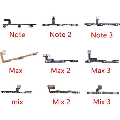 Volume On Off Button flex For Xiaomi Mi Max Mix Note 1 2 2s 3 Pro A2 Lite A1 A3 Power Flex Cable
