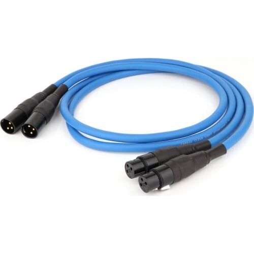 Hifi OFC copper XLR cable XLR to XLR balance interconnect cable hi-end gold plared XLR connector extesion cord