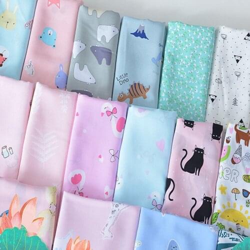 Cotton silk rayon cloth baby clothing childrens summer thin cotton fabric DIY handmade sewing fabric