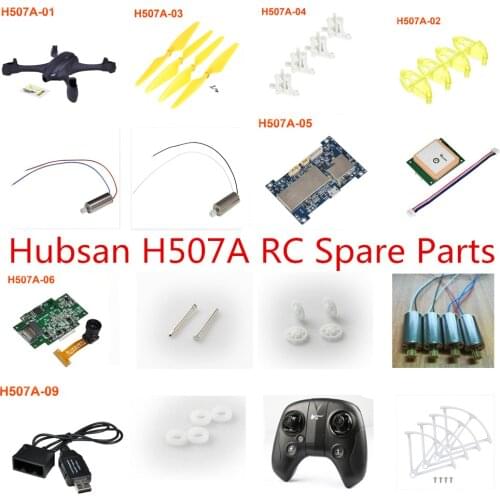 Hubsan H507A X4 Star Pro RC drone Spare Parts motor blade motor seat shaft Flight control board body shell gear charger GPS etc