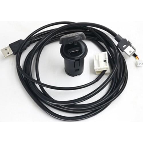 Biurlink Stereo USB Cable For Peugeot 206 207 307 308 407 408 508 607 for Citroen C2 C3 C4 C5 C6 for DS Cars RD9 RD43 RD45