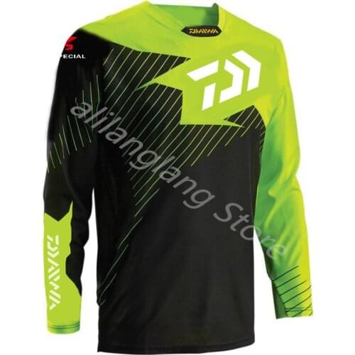 2021 New Daiwa Professional Hiking Climbing Clothes Fishing Anti UV Anti Mosquito Breathable Quick-drying Fishing Shirt AK082