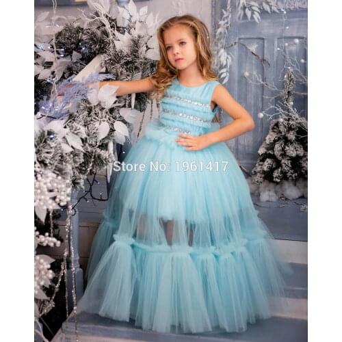 New Girl Dress Baby Birthday Party Dress Christmas Dress Miss Pageant Dress Three-piece dress