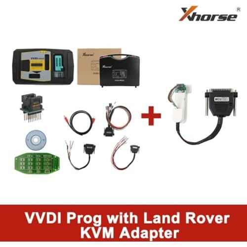 Original Xhorse VVDI PROG Programmer V5.0.0 Plus For Land Rover KVM Adapter VVDI Prog with KVM Adapter
