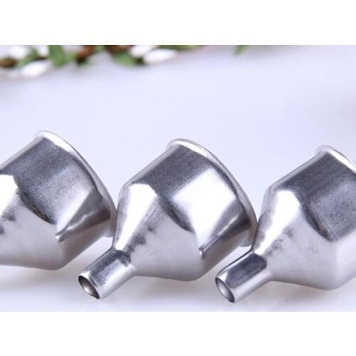 Transfer Funnel Stainless Steel Multifunctional Mini Kitchen Funnel Oil Funnel Metal Funnel Kitchen Oil Liquid Funnel Coxeer