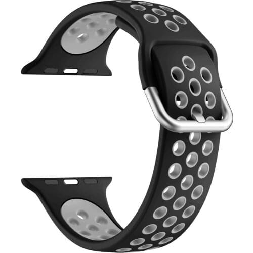 Silicone Strap for Apple Watch Band 38mm 40mm 42mm Iwatch series3 4 5 SE 6 Bracelet for Apple Watch 5 44mm Strap Sport Watchband