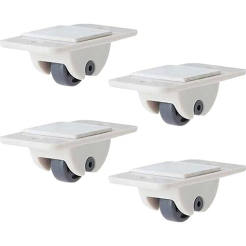 4pcs Self Adhesive Swivel Casters Small Furniture Wheel Directional Roller