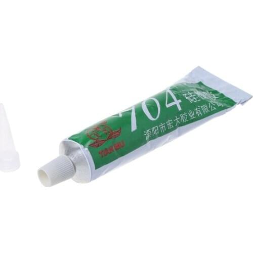 Silicone Industrial Adhesive 704 RTV Silicone Rubber Black Glue 45g Good permeability for positioning sealing marking