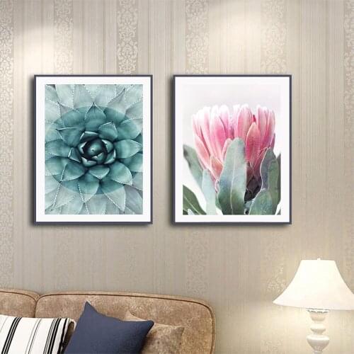 Nordic Poster Natural Botanical Canvas Minimalist Modern Grass And Flowers Painting Art Print Wall Picture Living Bedroom Decor