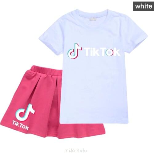 Tik Tok Dress Girl Summer Short Sleeve Dress Toddler Birthday Party Cartoon Princess Dress Baby Girls Clothes for Kids