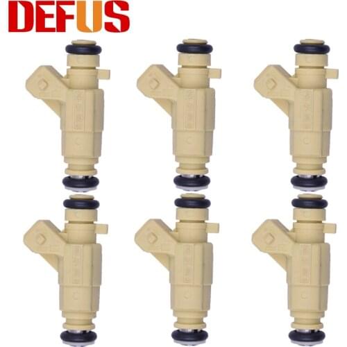 DEFUS New Arrival 6X Fuel Injector OEM 0280157104 Bico Injetor For Chevrolet Agile Celta Cobalt Prisma Montana 1.4L Mercado Auto