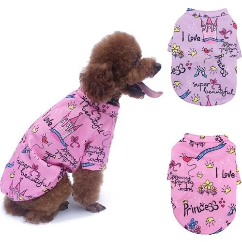 Cute Print Small Dog Hoodie Coat Winter Warm Pet Clothes for Chihuahua Shih Tzu Sweatshirt Puppy Cat Pullover Dogs Pets Clothing