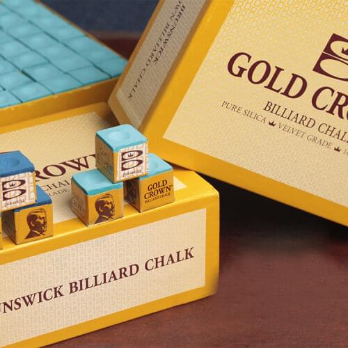 GOLD CROWN 1 Piece Oily Blue/Dry Green Billiard Chalk Billiard Snooker Chalk Pool Cue Accessories for Professional Athlete USA