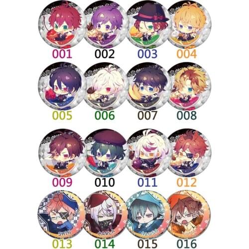 ZXFJXR 58MM Anime DIABOLIK LOVERS Ayato Mukami Kou Kanato Sakamaki Badge Brooch Pins Collections