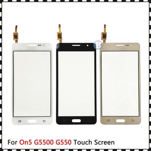 50Pcs For Samsung Galaxy On5 G5500 G550 5" and On7 G6000 SM-G6000 5.5" Touch Screen Digitizer Sensor Outer Glass Lens Panel