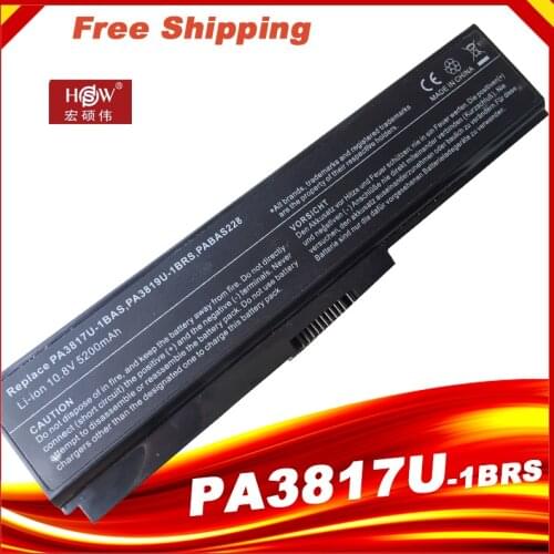 6 Cells Battery For Toshiba PA3817U-1BRS PA3817 PA3818U-1BRS PA3817U For Satellite L745 L740 L655 L750 L750D L755 L630