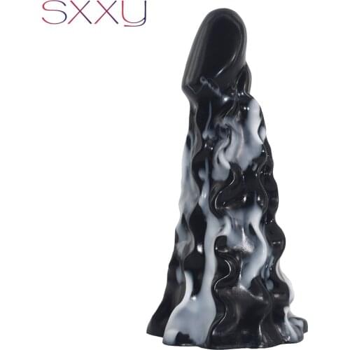 SXXY Ripple Anal Toys Textured Silicone Dildo Anus Massage Butt Plug Clit Stimulate Sex Products for Women Big Fantasy G Spot
