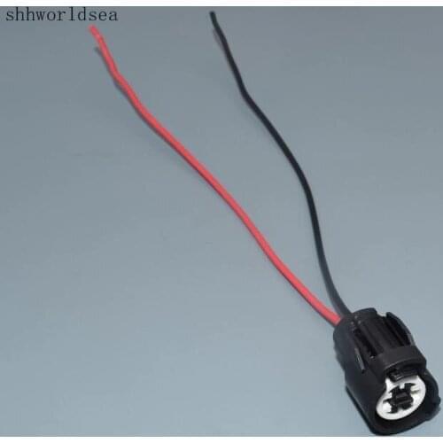Shhworldsea 2P Automobile Connector 2-Hole For Honda Cylinder Head Solenoid Valve Waterproof Connector With Terminal