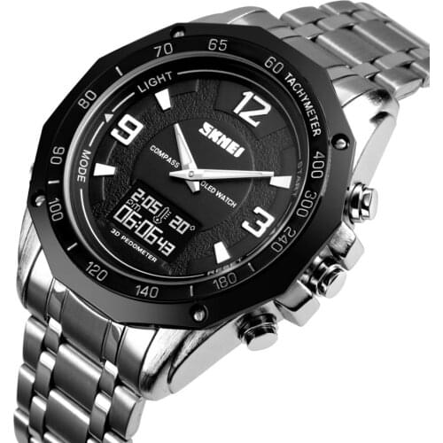 SKMEI Watch Mens Watches Top Brand Luxury Sport Quartz Wrist Men Analog Digital Waterproof Military Waterproof Relogio