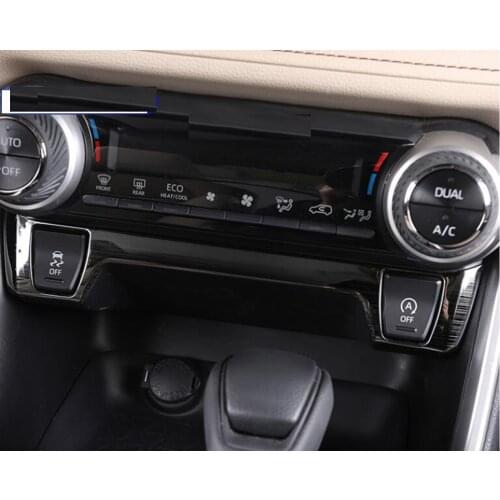 For Toyota Rav4 Rav 4 2019 2020 Stainless Steel Center Control Function Button Cover Trim Accessories Seat Heat Button Frame