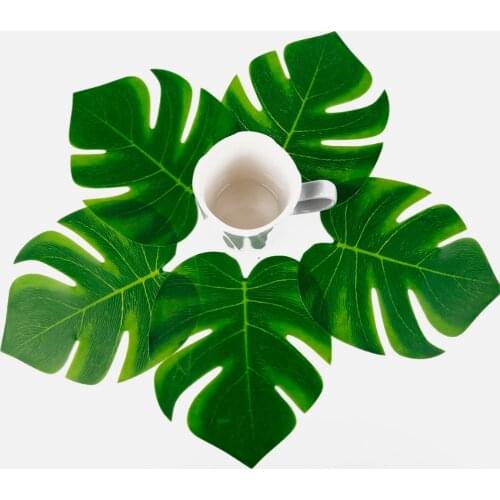 12Pcs Artificial Tropical Palm Leaves for Hawaiian Luau Theme Party Decorations Home Garden Decoration