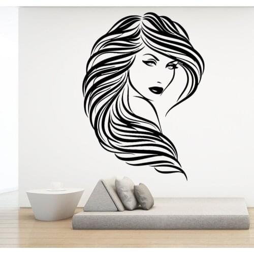 Pretty Woman Wall Art Decal Wall Sticker Mural for Home Decor Living Room Bedroom DIY Waterproof Home Decoration Accessories