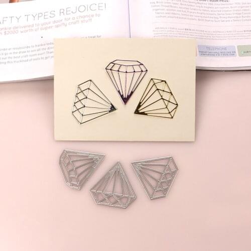 DUOFEN METAL CUTTING DIES diamonds wedding engagement gifts gem stencil DIY Scrapbook Paper Album 2021 new