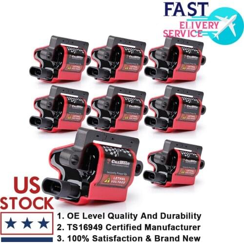 Pack of 8 CarBole Car Ignition Coil For Chevy Silverado GMC ENVOY YUKON 4.8/5.3L 6L D581 UF271 High Performance Car Accessories