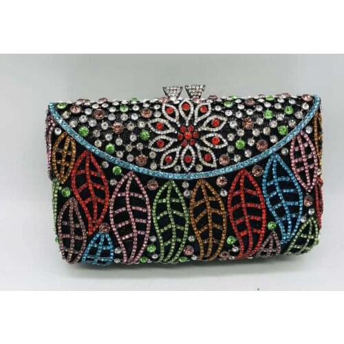 Latest Women Crystal Prom Clutch Purse Luxury Colorful Diamond Evening Bag Crystal Evening Purse Bag High Quality clutches bags