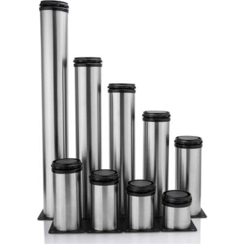 1Pcs 6CM-40CM Furniture Adjustable Cabinet Legs Stainless Steel Furniture Legs Cabinet Table Sofa Bed Feet Furniture Legs Feet