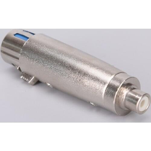 Wholesale 1Pcs 3 Pin XLR FEMALE To RCA FEMALE Mic MICROPHONE CABLE Cord ADAPTER Plug Connector Adpter