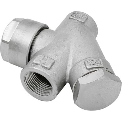1/2" 3/4" 1" Steam Traps Valve Female Thread Y-Shaped Stainless Steel Food Grade Steam Traps Hot-Power Steam Trap