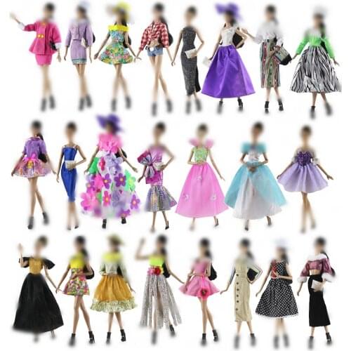 30cm Doll Dress Fashion Clothes handmade outfit For Barbie Doll Accessories Baby Toys Best Girl' Gift
