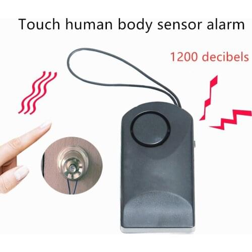 Portable Door Window Door Handle Sensor Alarm Touch Wireless 120 dB Hotel Security Independent Safety Anti-theft Detector Siren