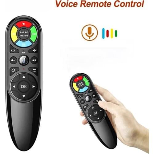 New Q6 Smart Voice Control 2.4G Wireless Remote Controller Flying Air Mouse IR Learning With Gyroscope For Android TV Box H96X96