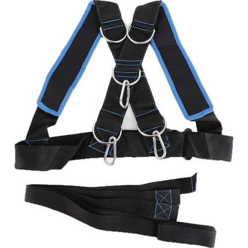 Speed Running Training Straps Sled Shoulder Weight Bearing Vest Power Strength Harness Resistance Trainer Home Gym Fitness