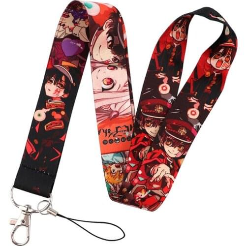Toilet Bound Hanako kun Lanyard for Keys Phone Cool Neck Strap Lanyard for Camera Whistle ID Badge Cute webbings ribbons Gifts